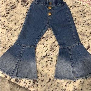 Toddler denim flared jeans